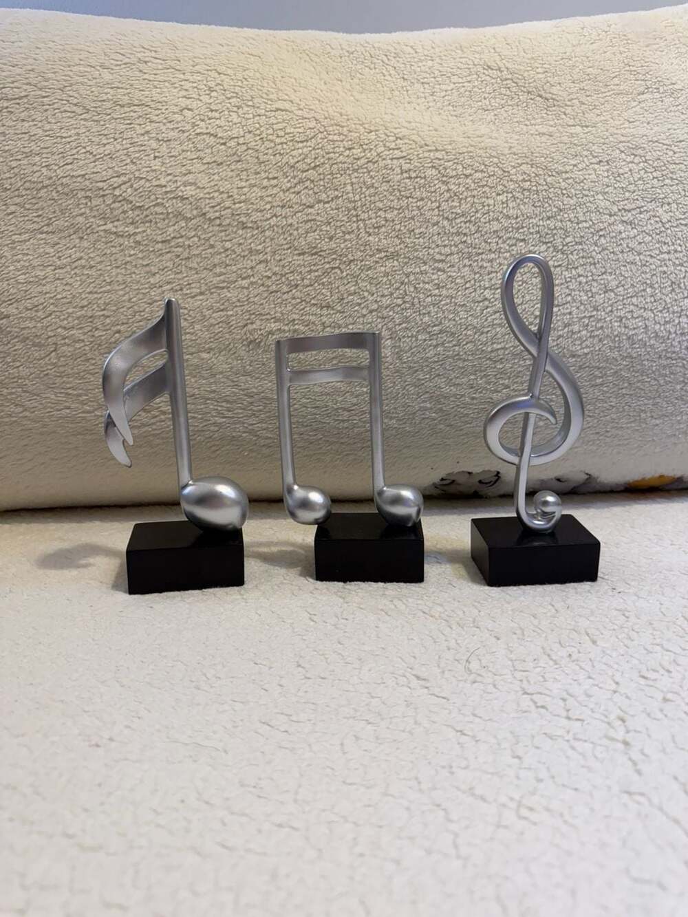 3pcs Music Note Decor Statue Musical Gifts Figurine Piano Sculpture - Picture 2 of 4